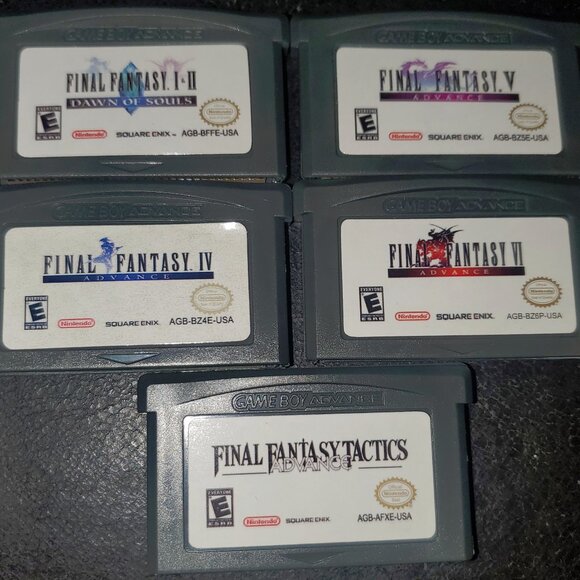 Final Fantasy 1 & 2 Dawn of Souls, IV, V, VI, Tactics Advance GBA Video Game - Picture 1 of 16